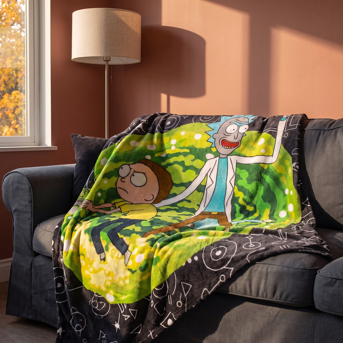 Produktbild Rick and Morty - Portal Fleecefilt