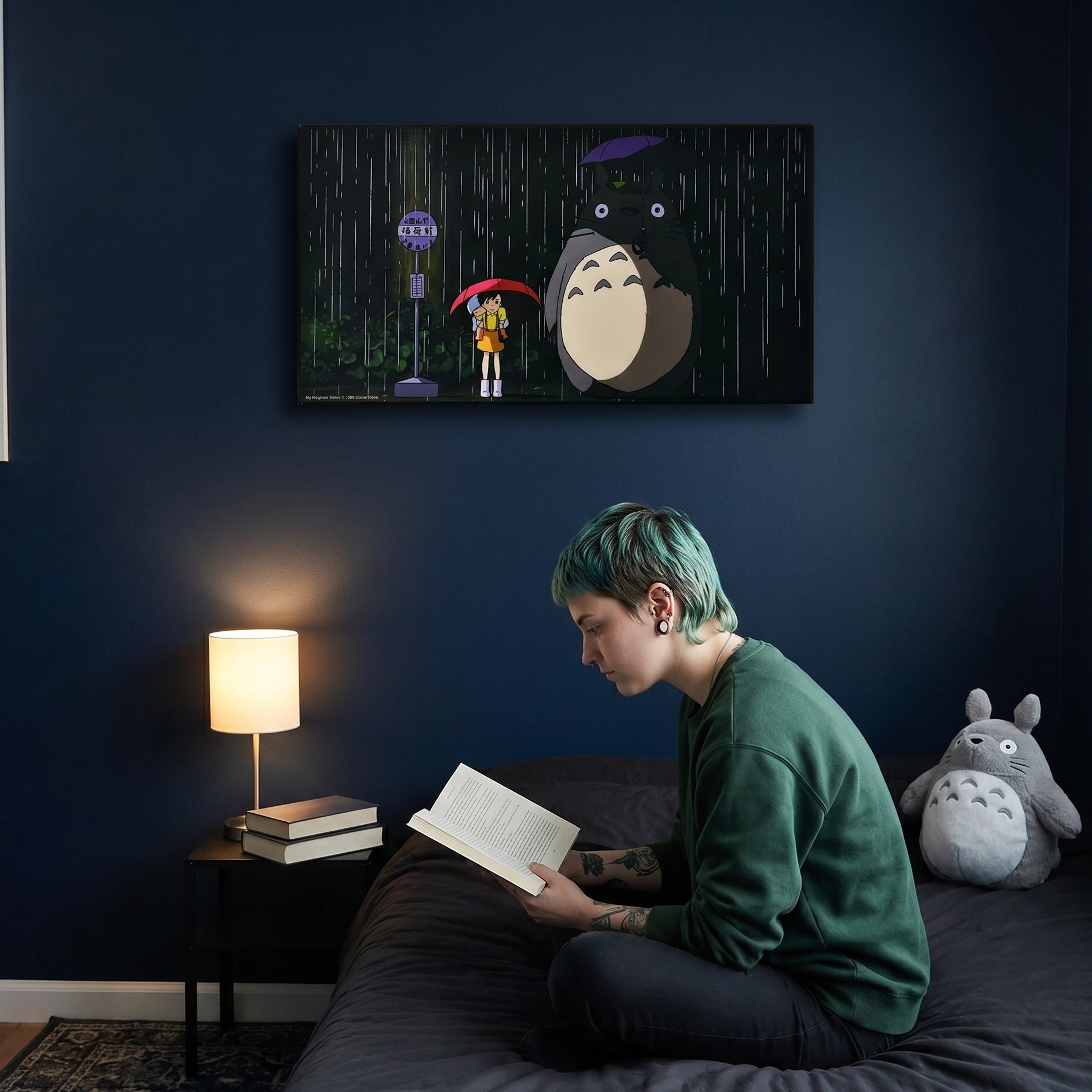 Produktbild Totoro - Busshållplats Träväggstavla