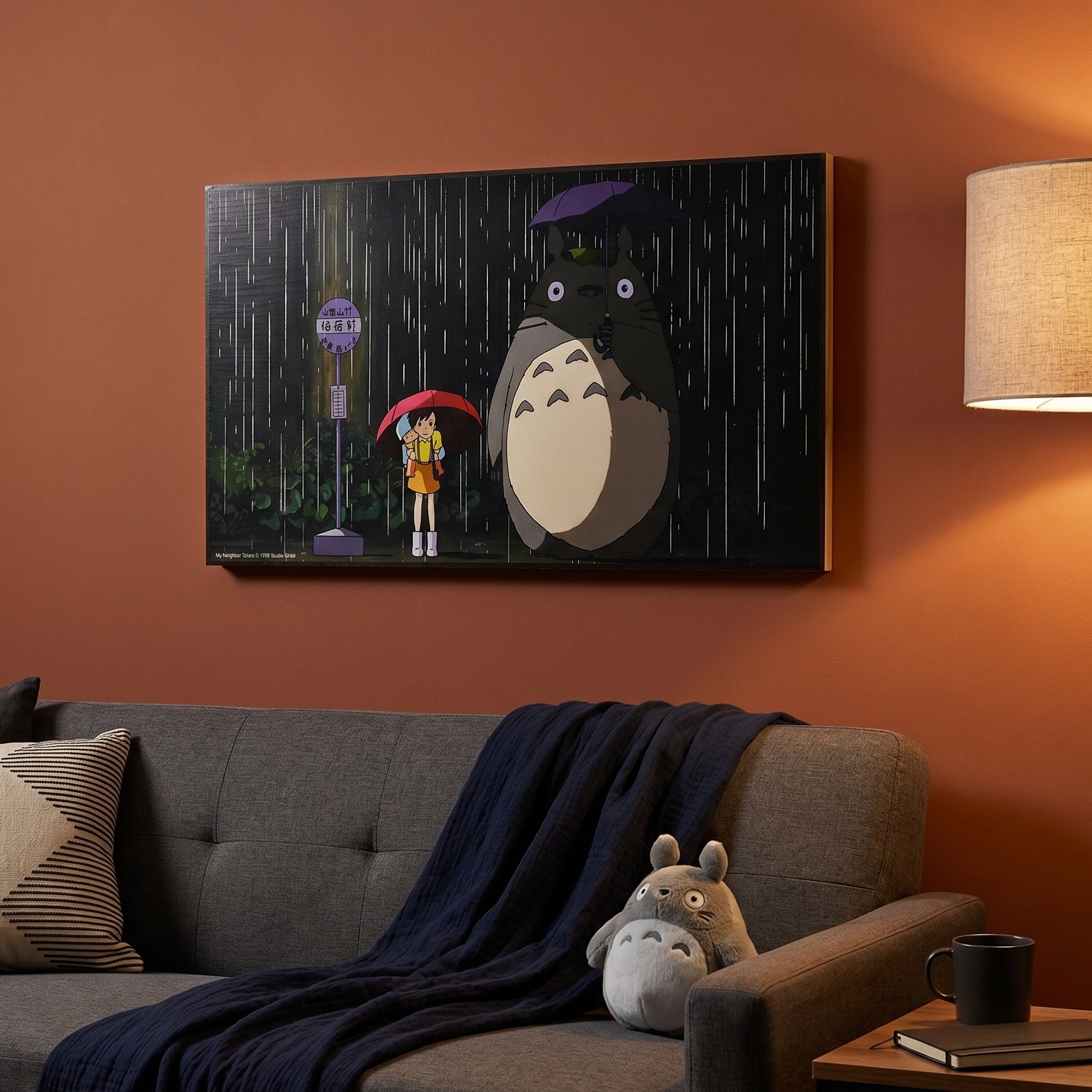Produktbild Totoro - Busshållplats Träväggstavla