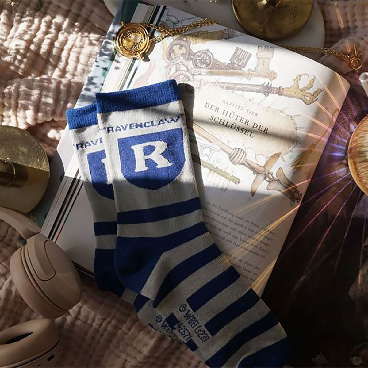 Produktbild Harry Potter - Ravenclaw Logo Strumpor blå-grå