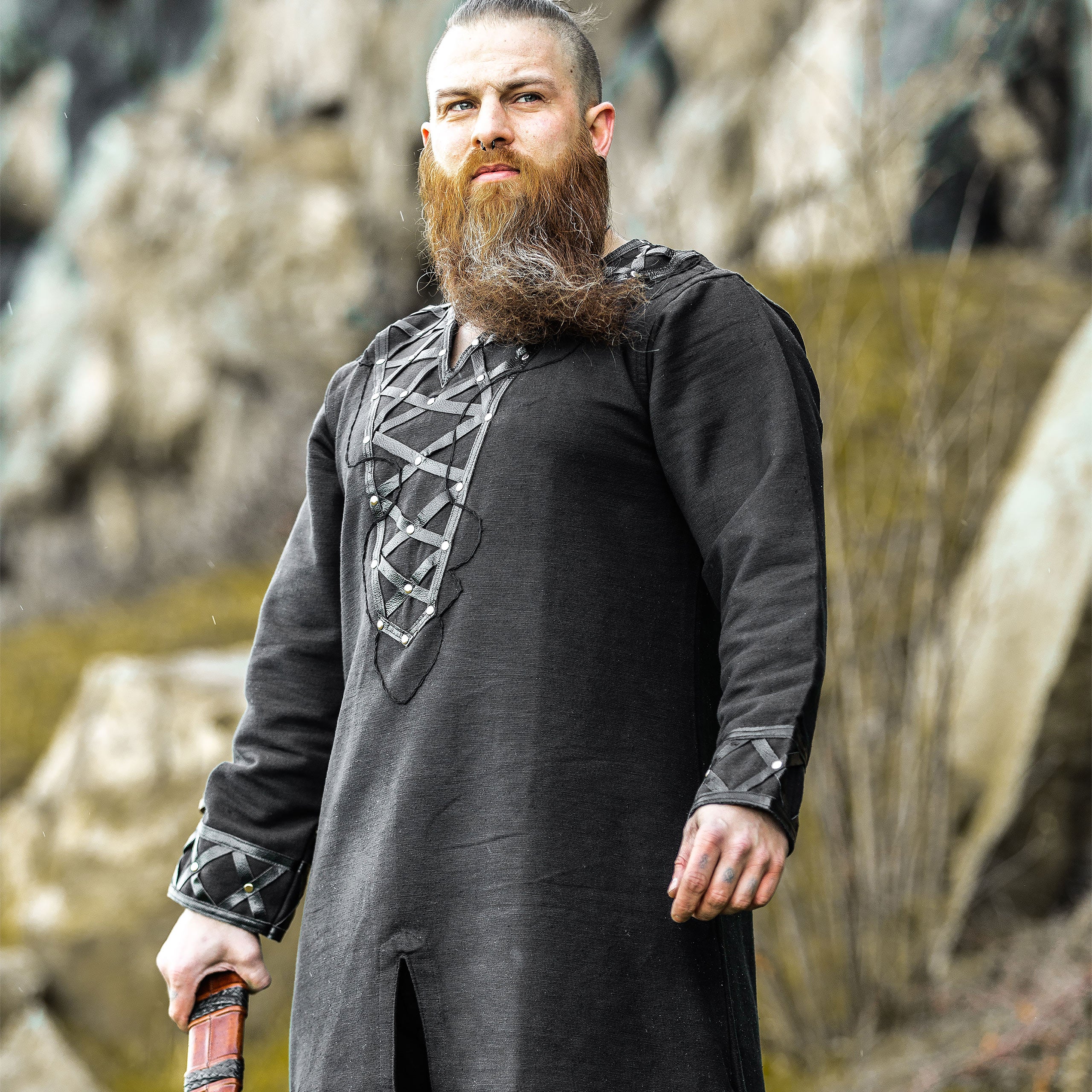 Produktbild Medeltida vikingatunika svart