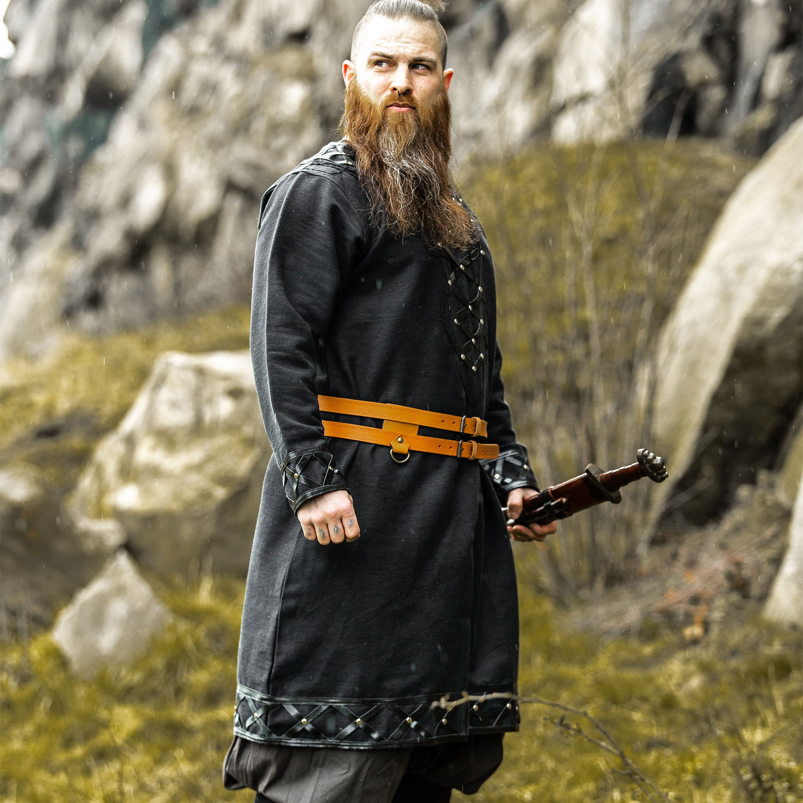 Produktbild Medeltida vikingatunika svart