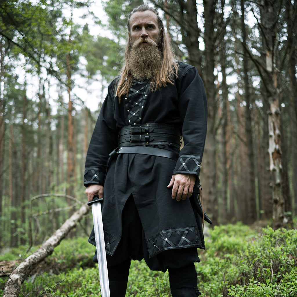 Produktbild Medeltida vikingatunika svart