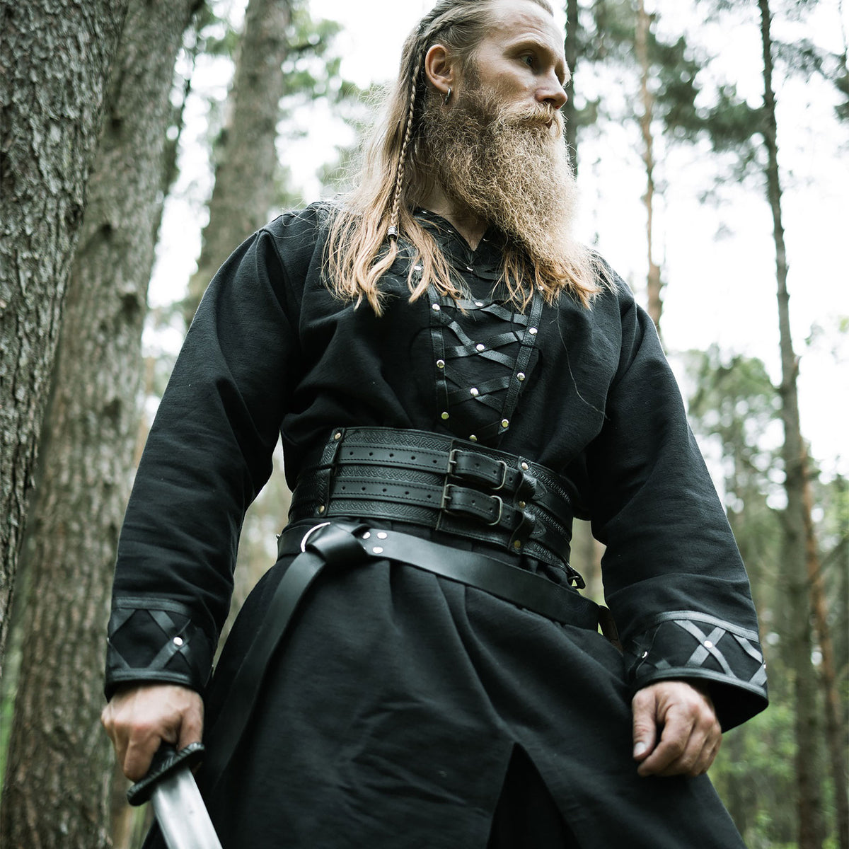 Produktbild Medeltida vikingatunika svart