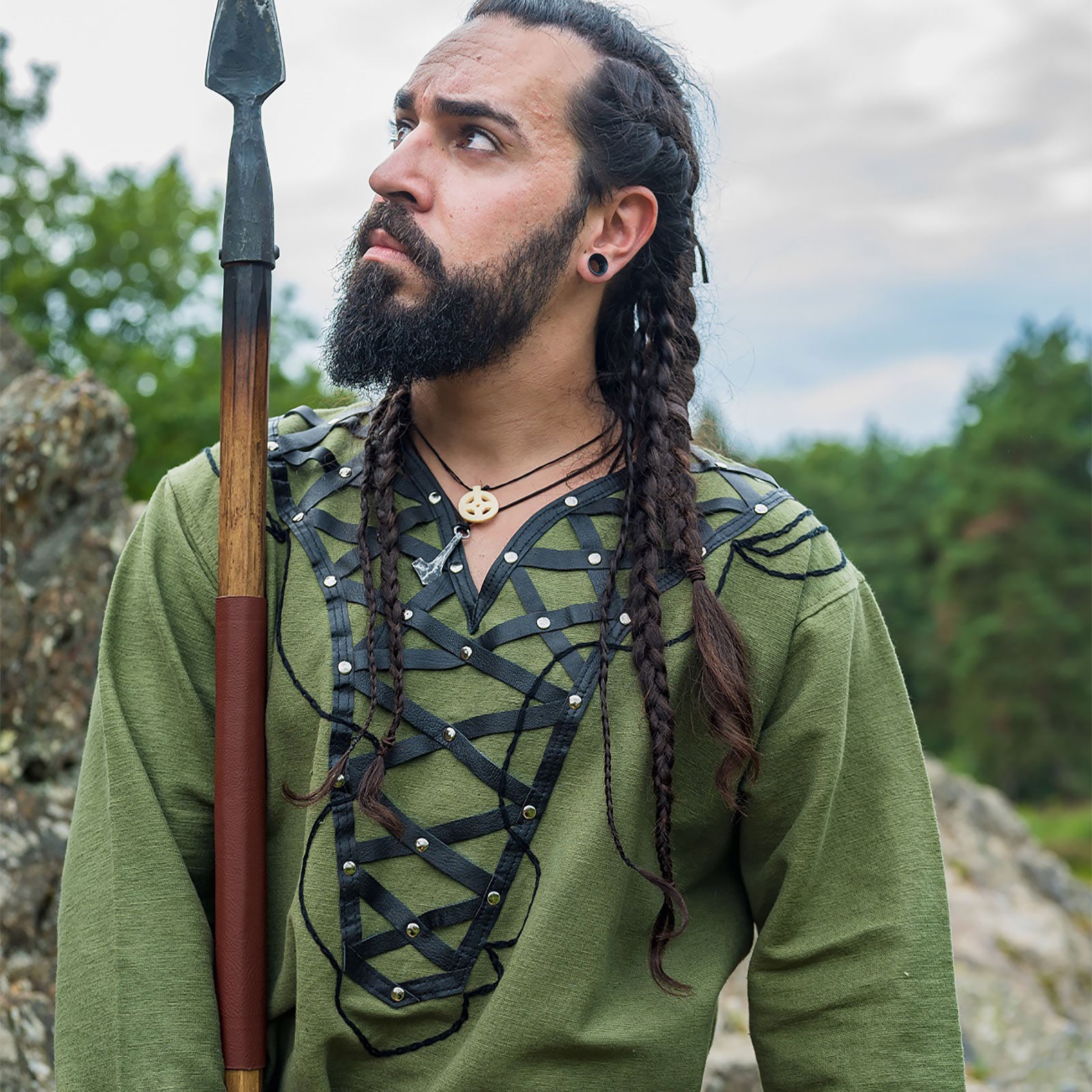 Produktbild Medeltida vikingatunika grön