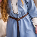 Product image Medieval dress with hand embroidery blue