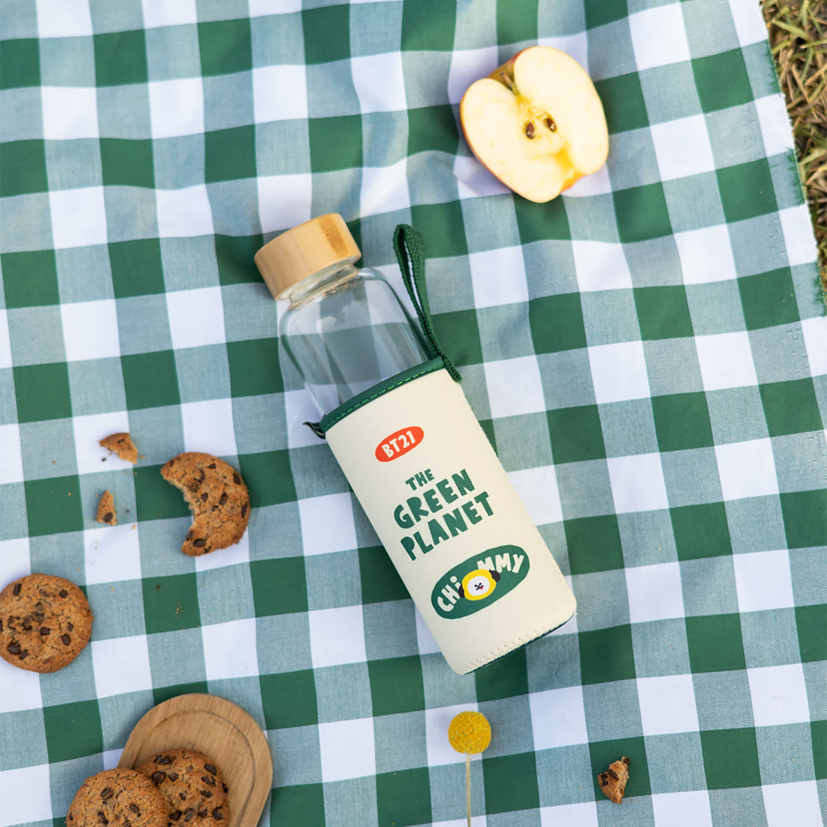 Product image Line Friends - BT21 Green Planet Chimmy Water Bottle