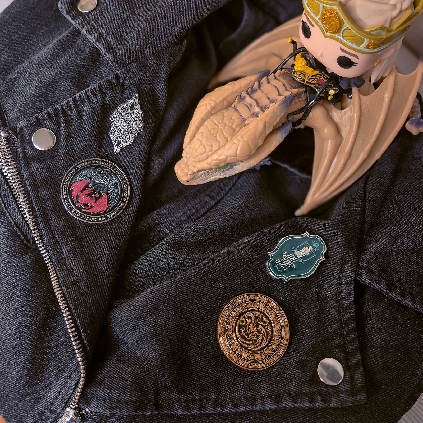 Produktbild House of Dragon - Symbol-pins 4-pack