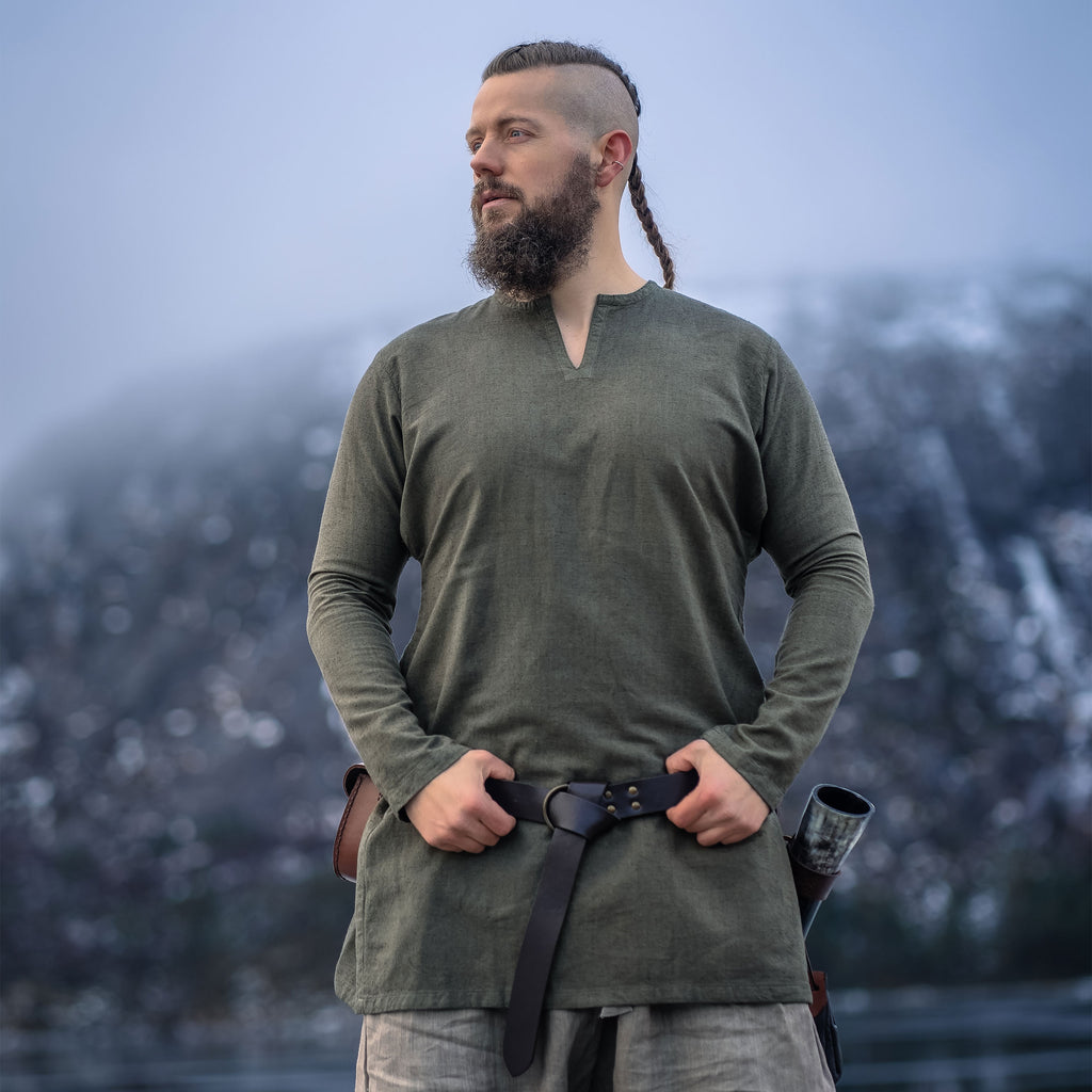 Produktbild Medeltida linnetunika grön