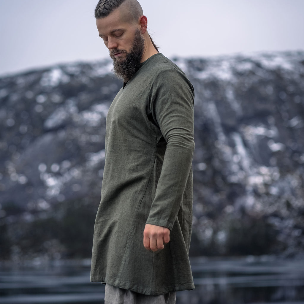 Produktbild Medeltida linnetunika grön