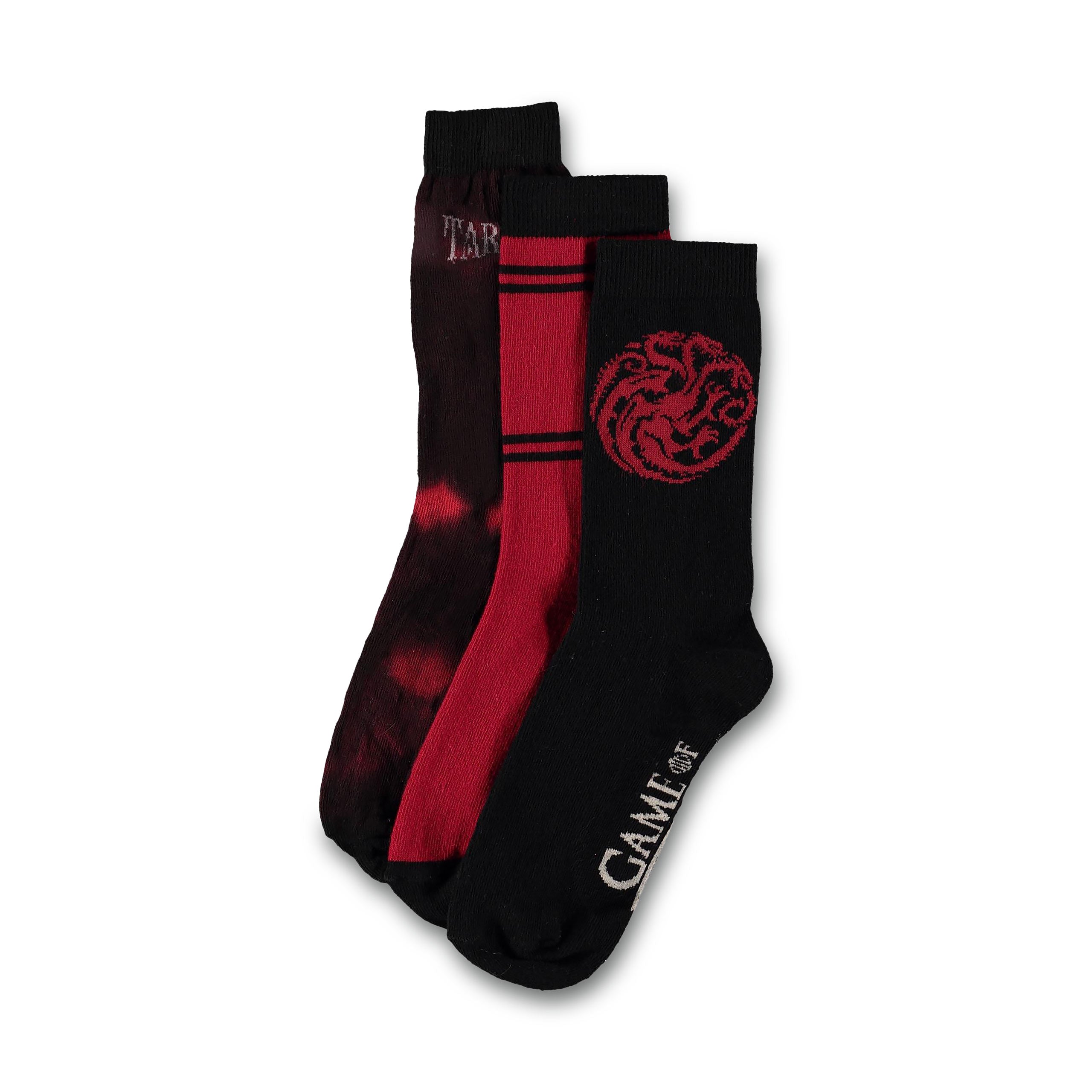 Produktbild House of Dragon - Targaryen Strumpor 3-pack