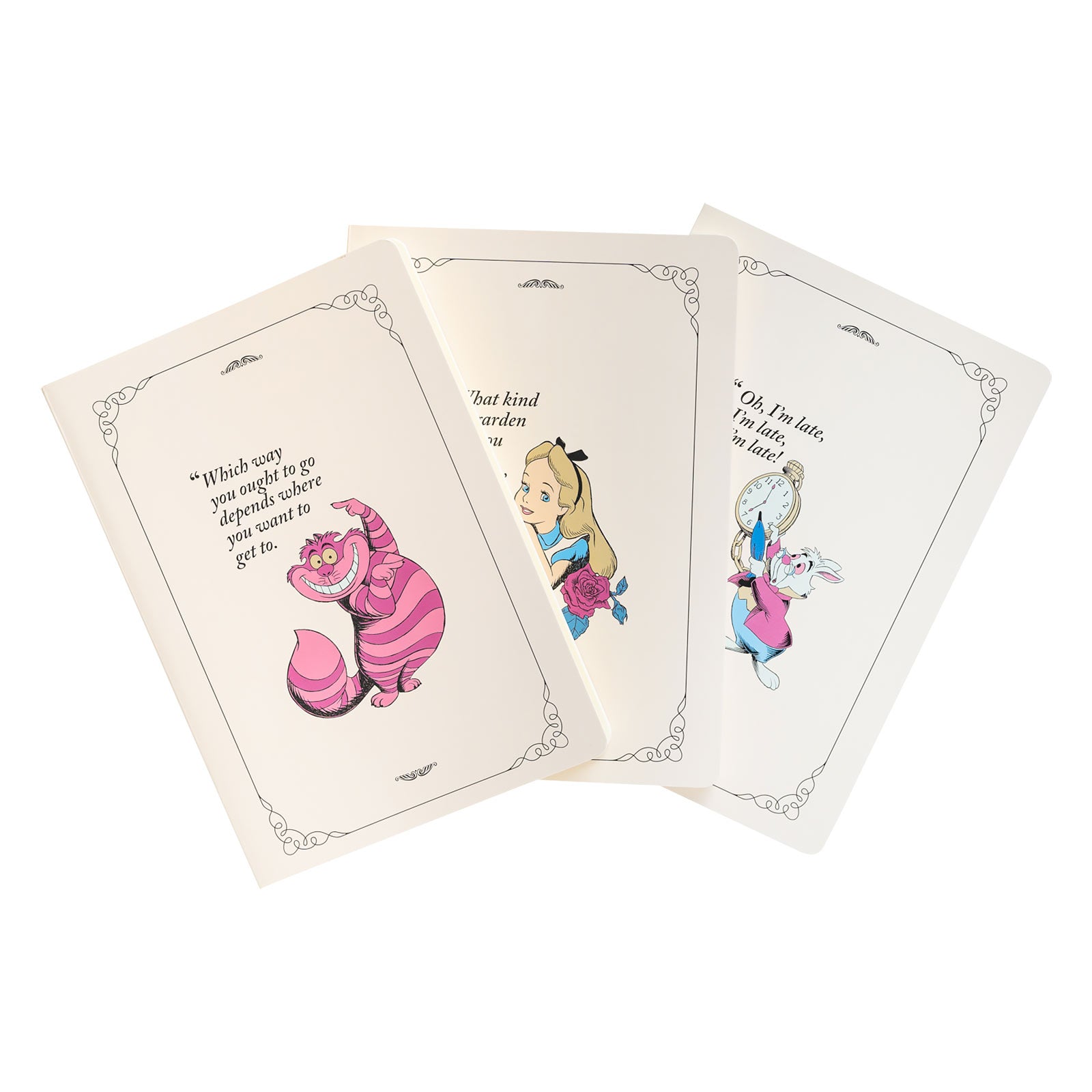 Produktbild Alice i Underlandet - Anteckningsböcker 3-pack