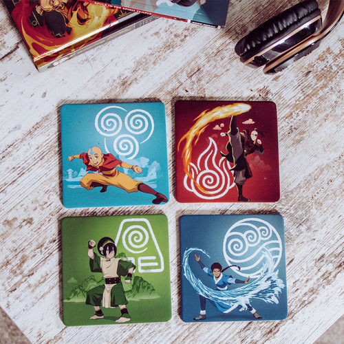 Produktbild Avatar: The Last Airbender - Gruppunderlägg 4-pack