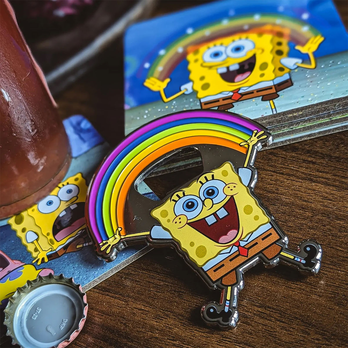 Produktbild Spongebob - Regnbåge flasköppnare
