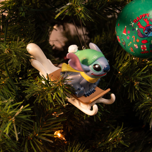 Produktbild Stitch med släde julgransdekoration - Lilo & Stitch