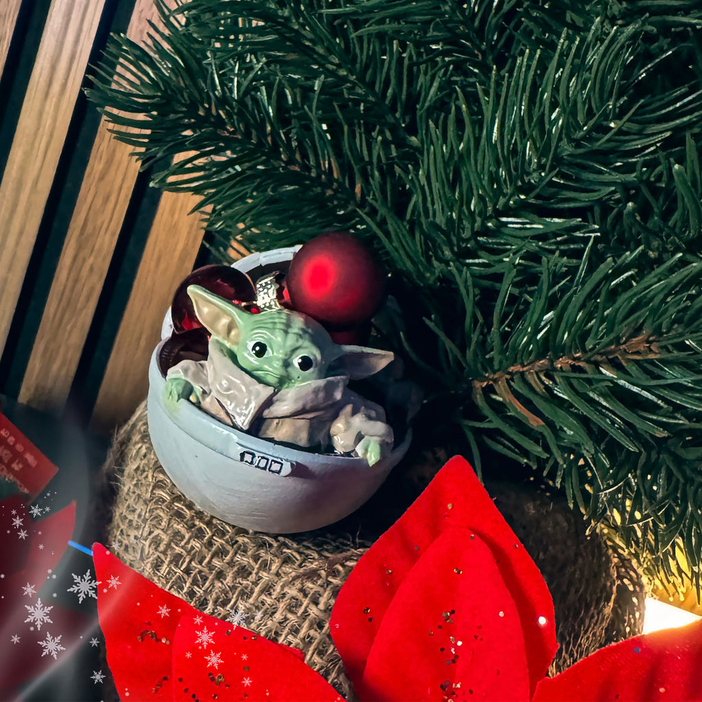 Produktbild Grogu i barnvagn julgransdekoration - Star Wars The Mandalorian
