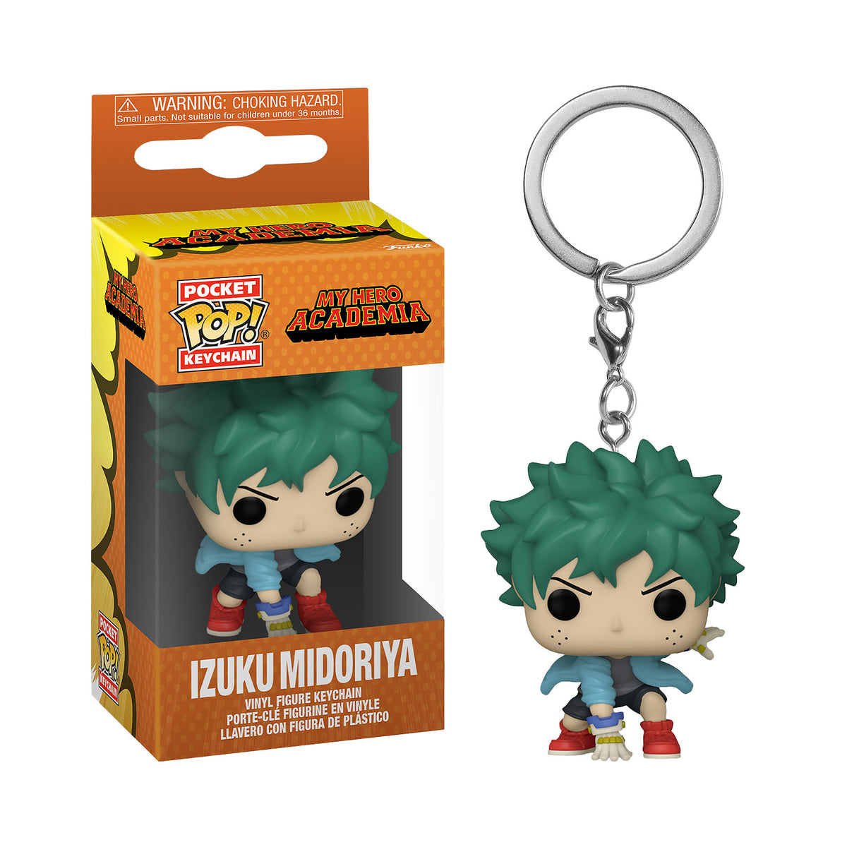 Produktbild My Hero Academia - Deku med handskar Funko Pop nyckelring