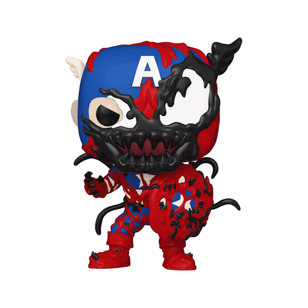 Produktbild Marvel - Carnage Captain America​ Funko Pop figur med rörligt huvud