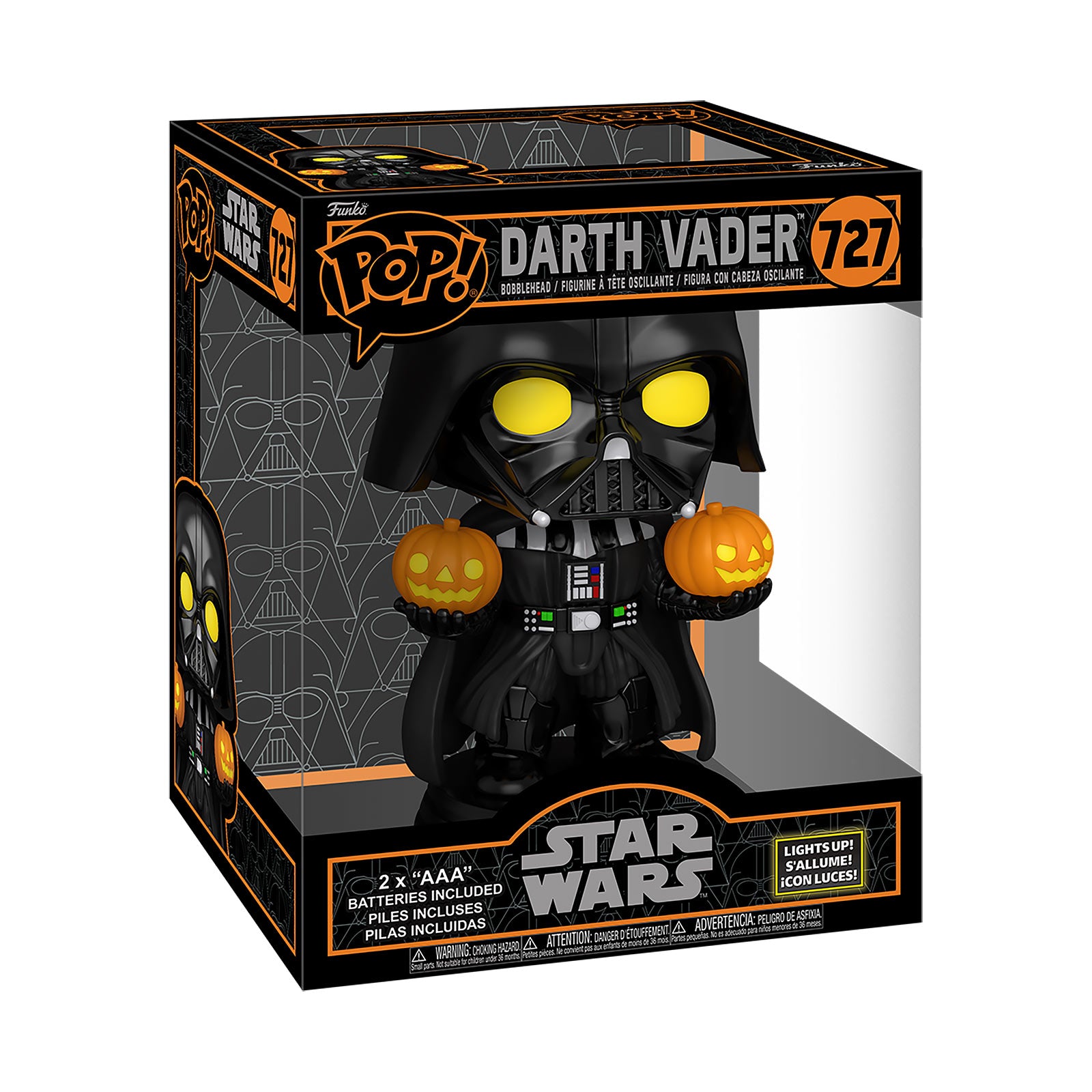 Produktbild Star Wars - Darth Vader Funko Pop vickande huvud-figur med ljus