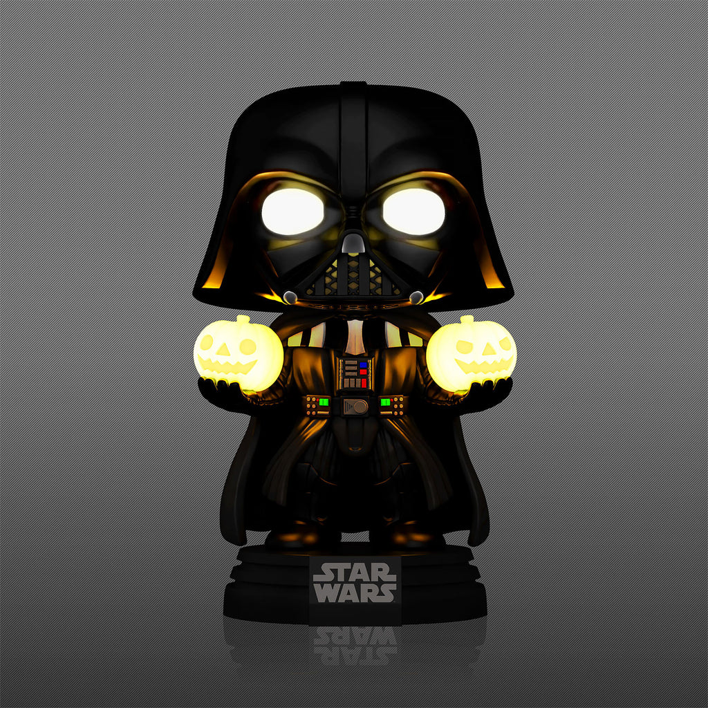 Produktbild Star Wars - Darth Vader Funko Pop vickande huvud-figur med ljus