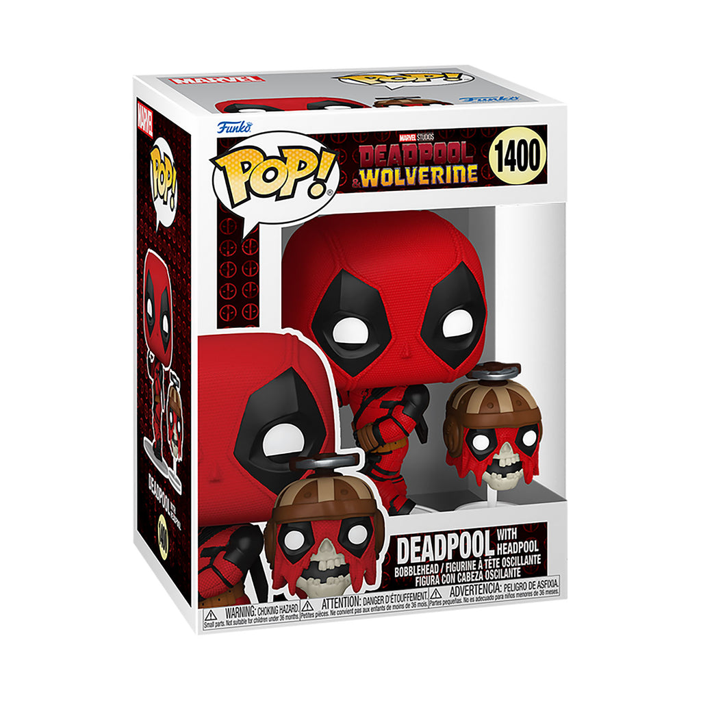 Produktbild Deadpool med Headpool Funko Pop figur med rörligt huvud