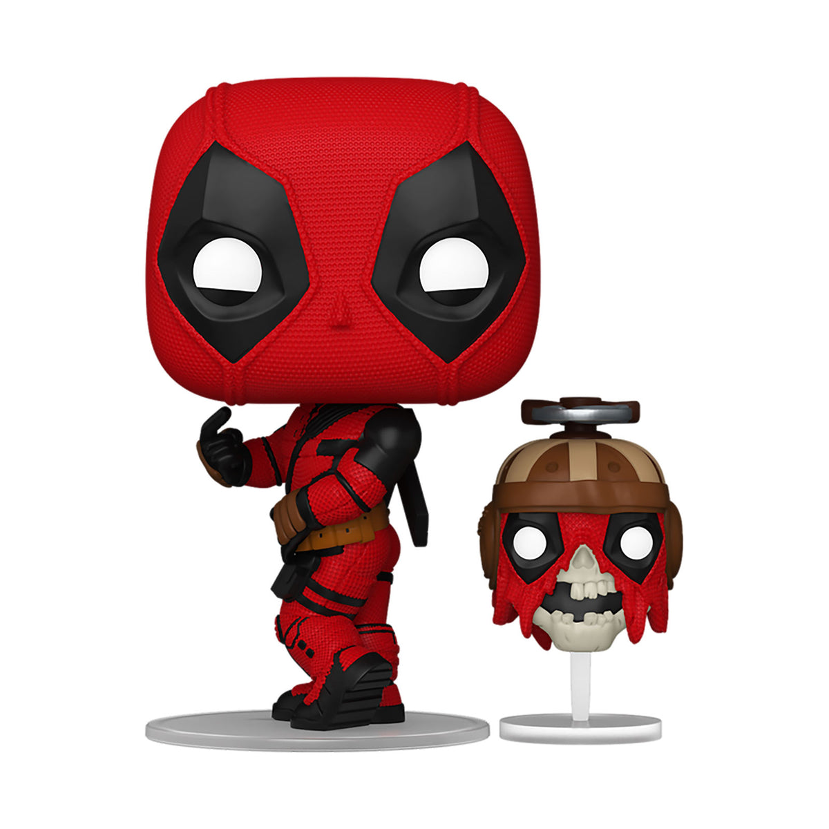 Produktbild Deadpool med Headpool Funko Pop figur med rörligt huvud