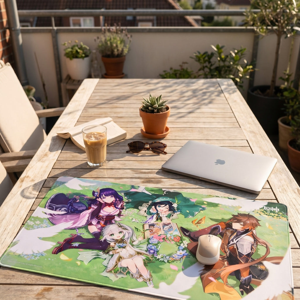 Produktbild Genshin Impact - Musmatta med illustration för 2-årsjubileum