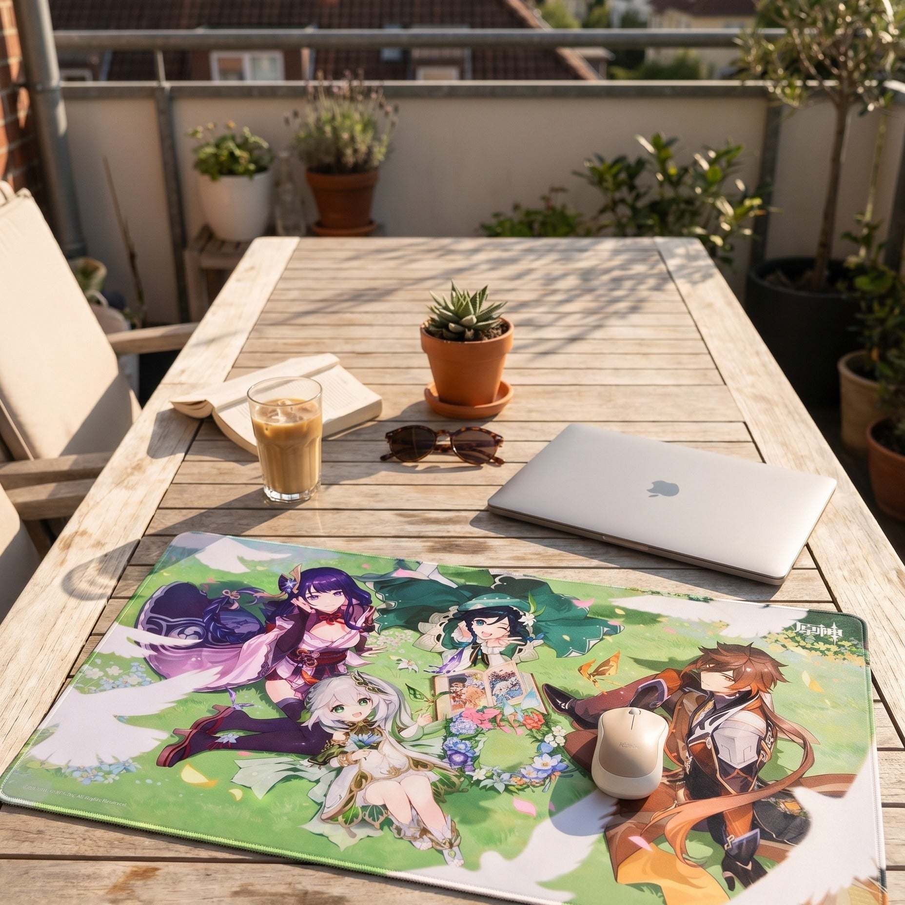 Produktbild Genshin Impact - Musmatta med illustration för 2-årsjubileum