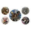 Produktbild Attack on Titan - Säsong 3 Knappset 5-pack