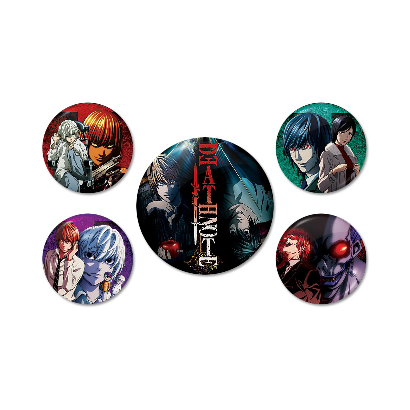 Produktbild Death Note - Connections Of Fate 5-pack Knappar