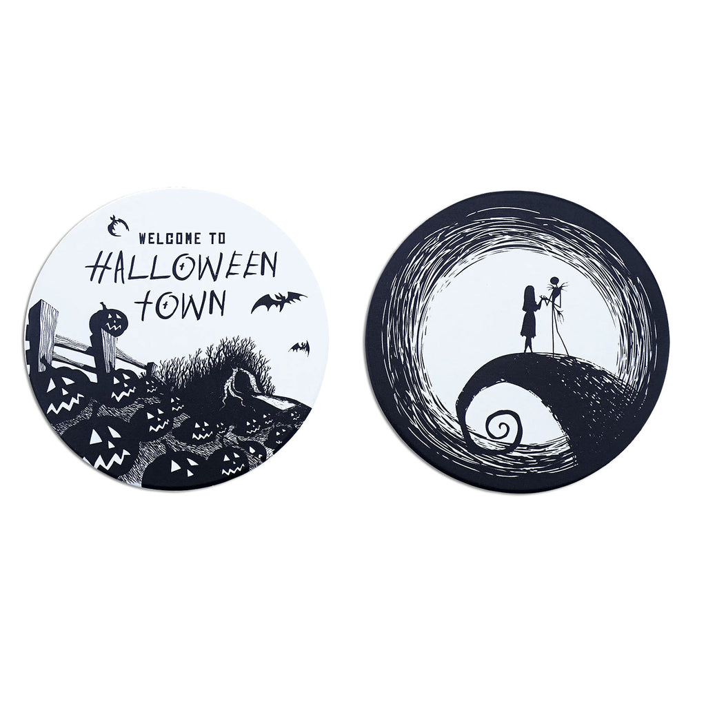 Produktbild Nightmare Before Christmas - Welcome To Halloween Town Glasunderlägg, 2-pack