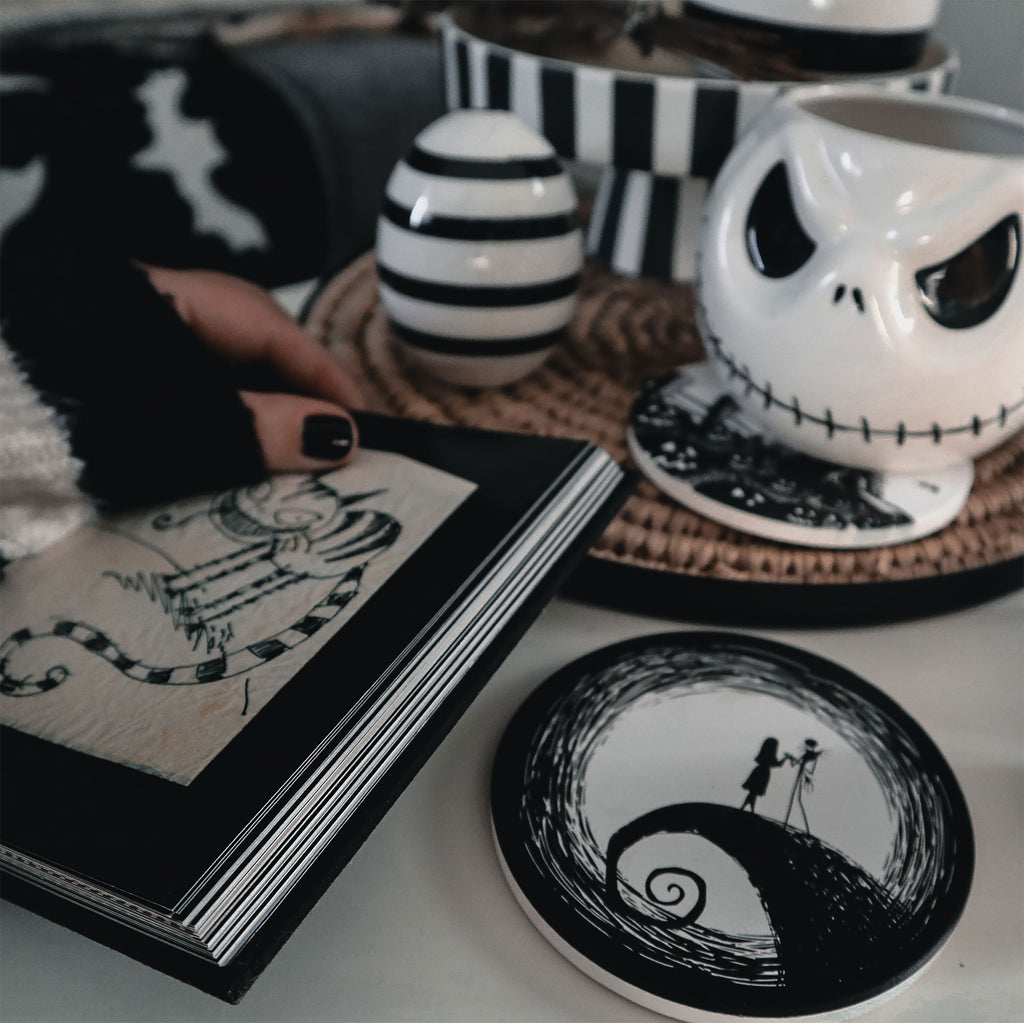 Produktbild Nightmare Before Christmas - Welcome To Halloween Town Glasunderlägg, 2-pack