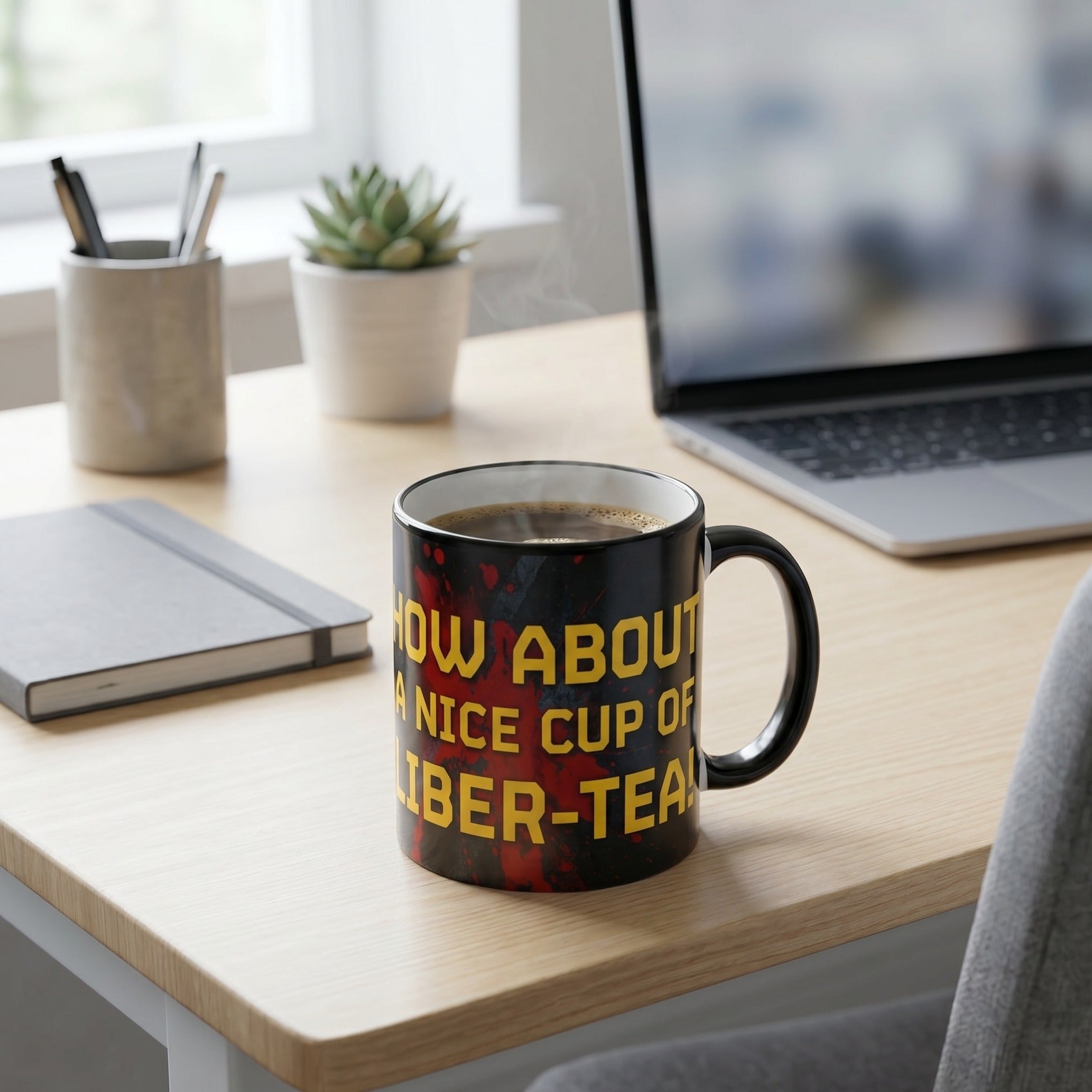 Produktbild Liber-Tea mugg för Helldivers-fans