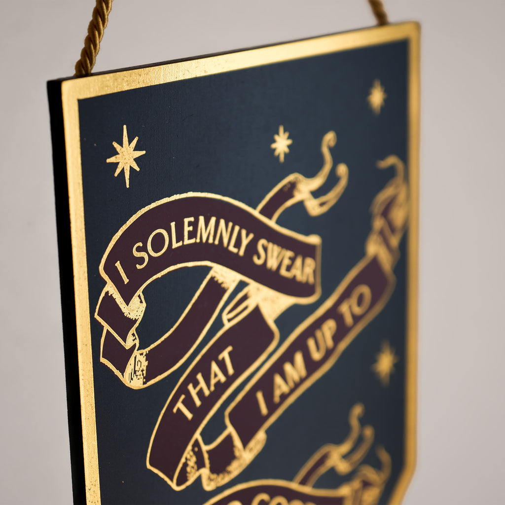 Produktbild Harry Potter - I Solemnly Swear Alumni Träväggtavla