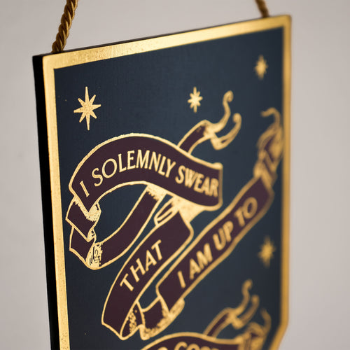 Produktbild Harry Potter - I Solemnly Swear Alumni Träväggtavla