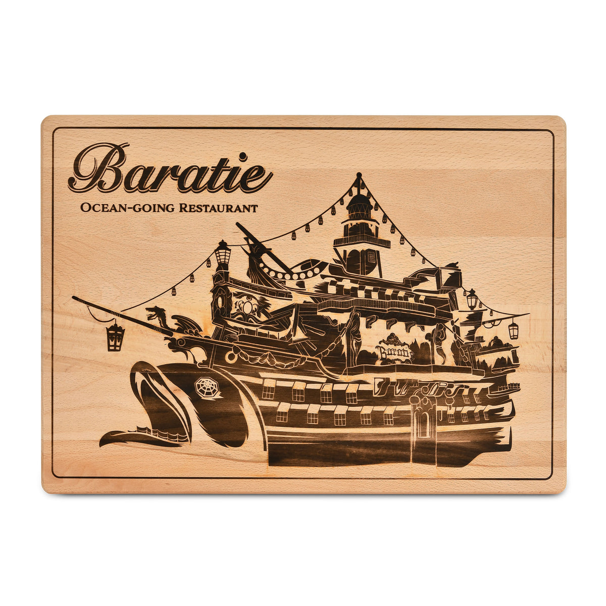 Produktbild One Piece - Baratie Skärbräda i bokträ