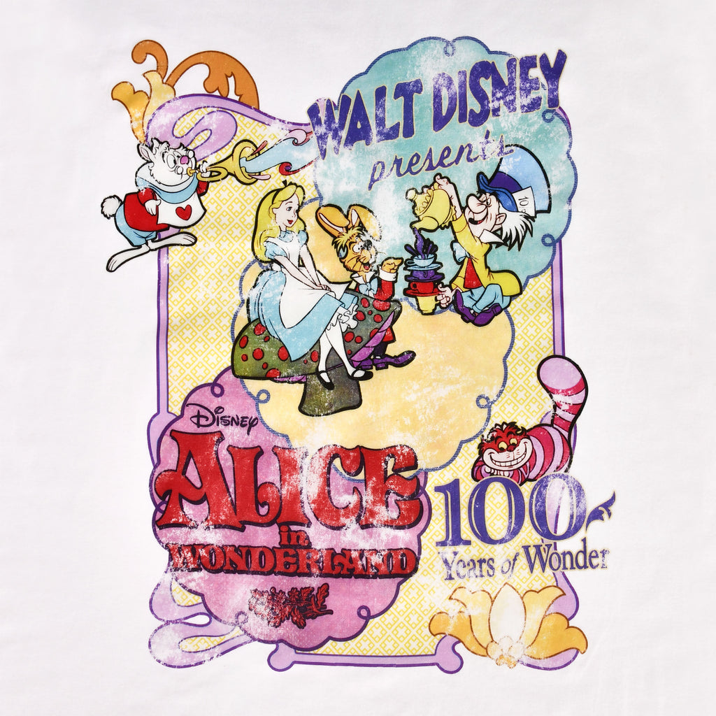 Produktbild Alice i Underlandet - Vintage Poster T-shirt vit