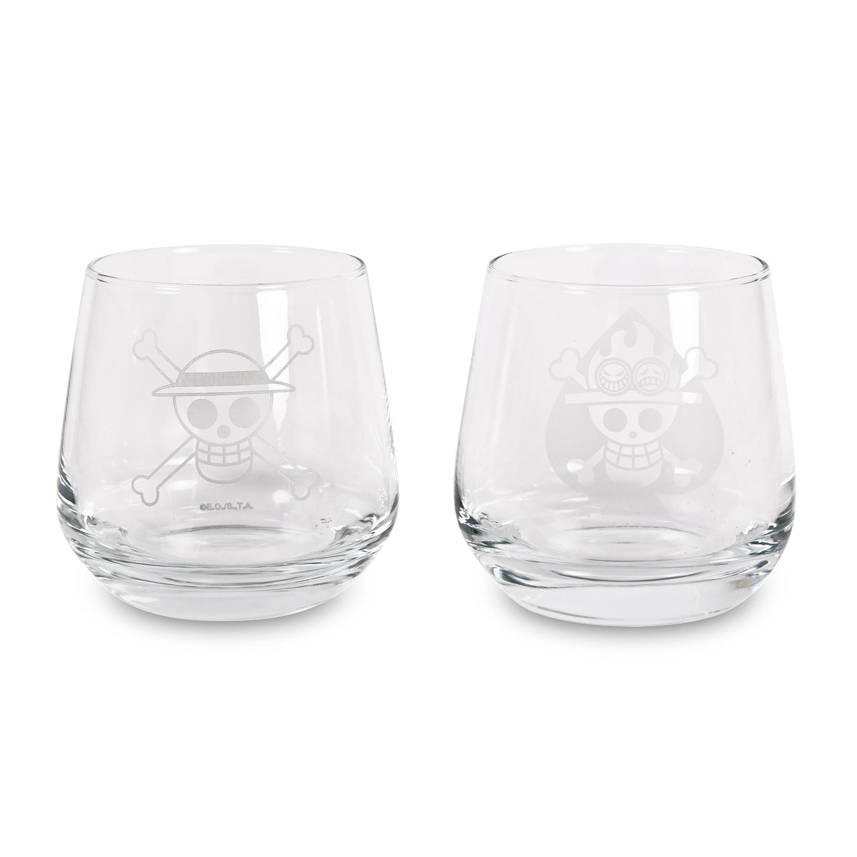 Produktbild One Piece - Luffy & Ace Glas 2-pack