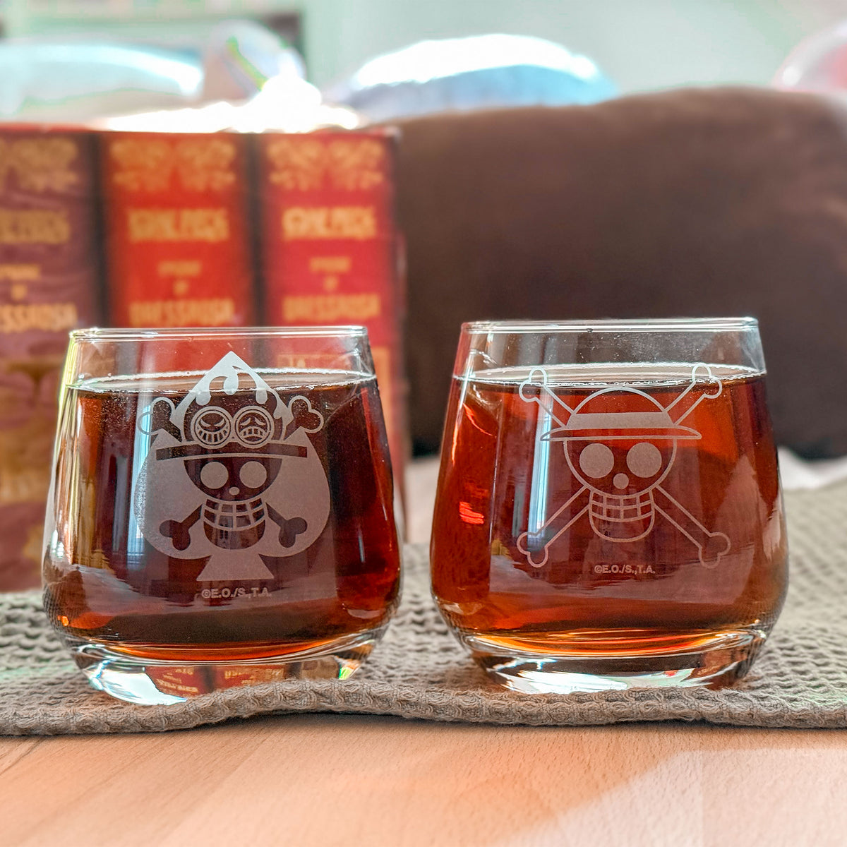 Produktbild One Piece - Luffy & Ace Glas 2-pack