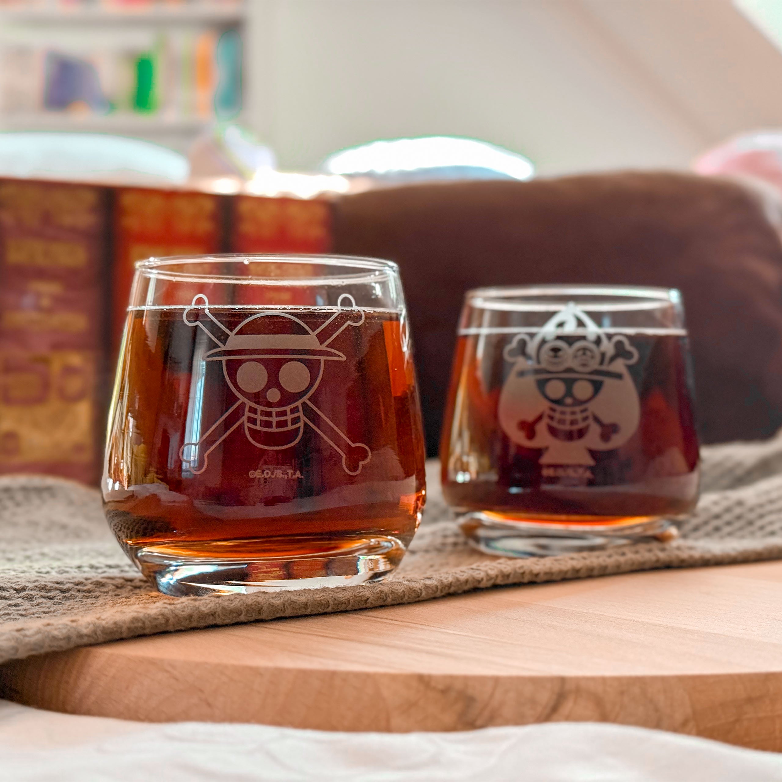 Produktbild One Piece - Luffy & Ace Glas 2-pack