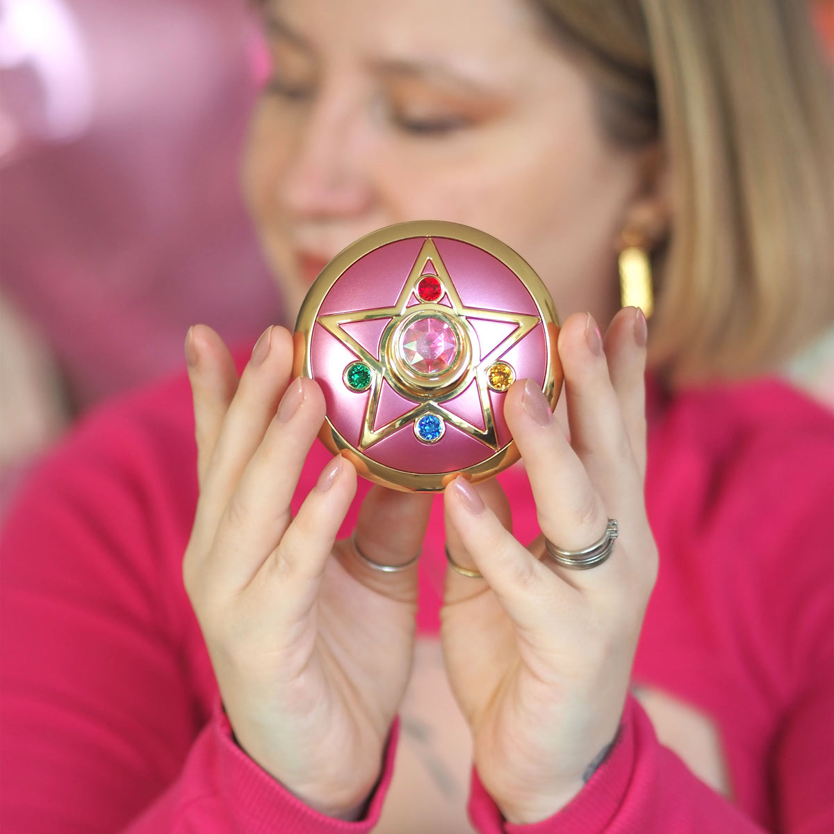 Produktbild Sailor Moon - Månkristall Förvandlingsbrosch med Ljudeffekter