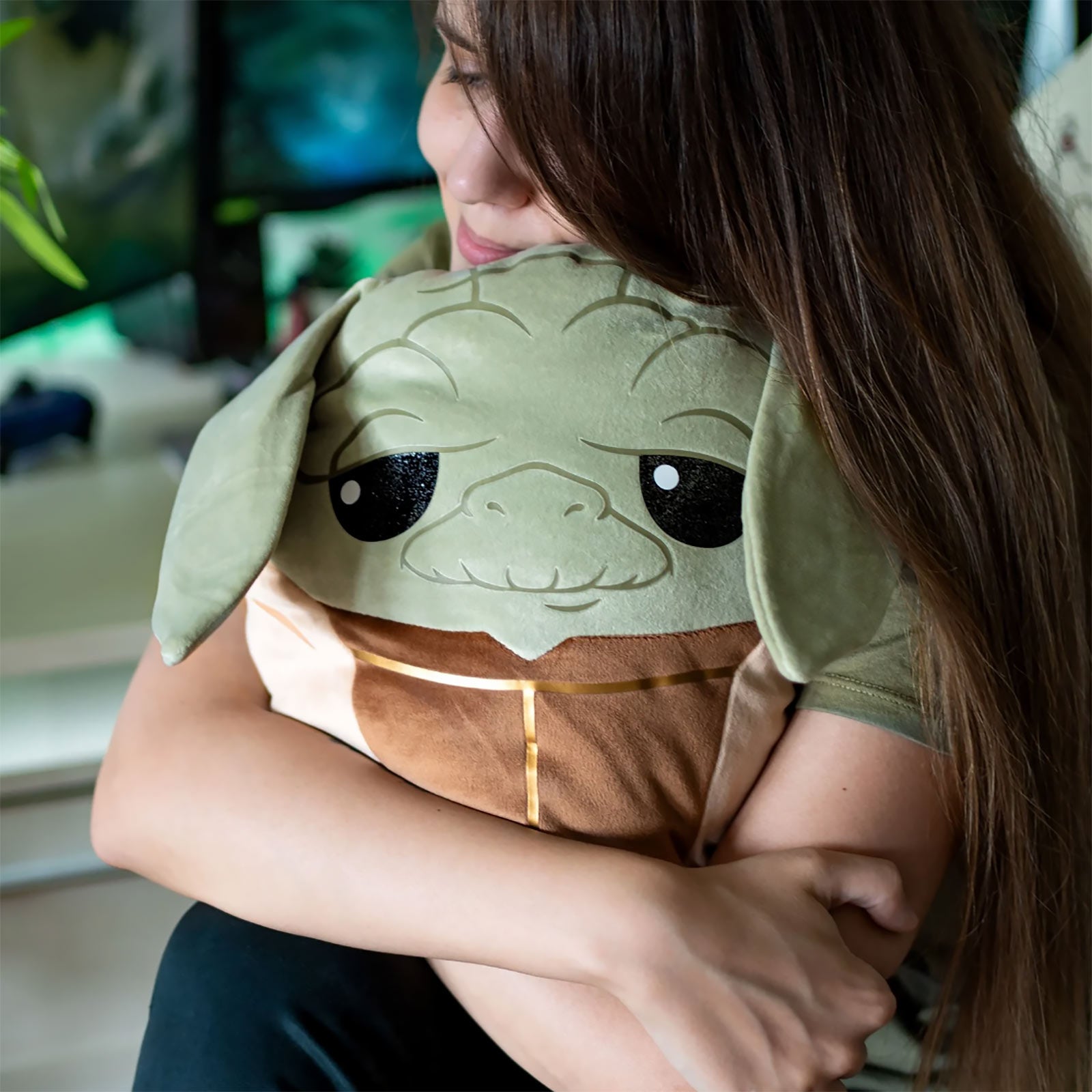 Produktbild Yoda Squishy Beanies Plyschkudde 35cm - Star Wars