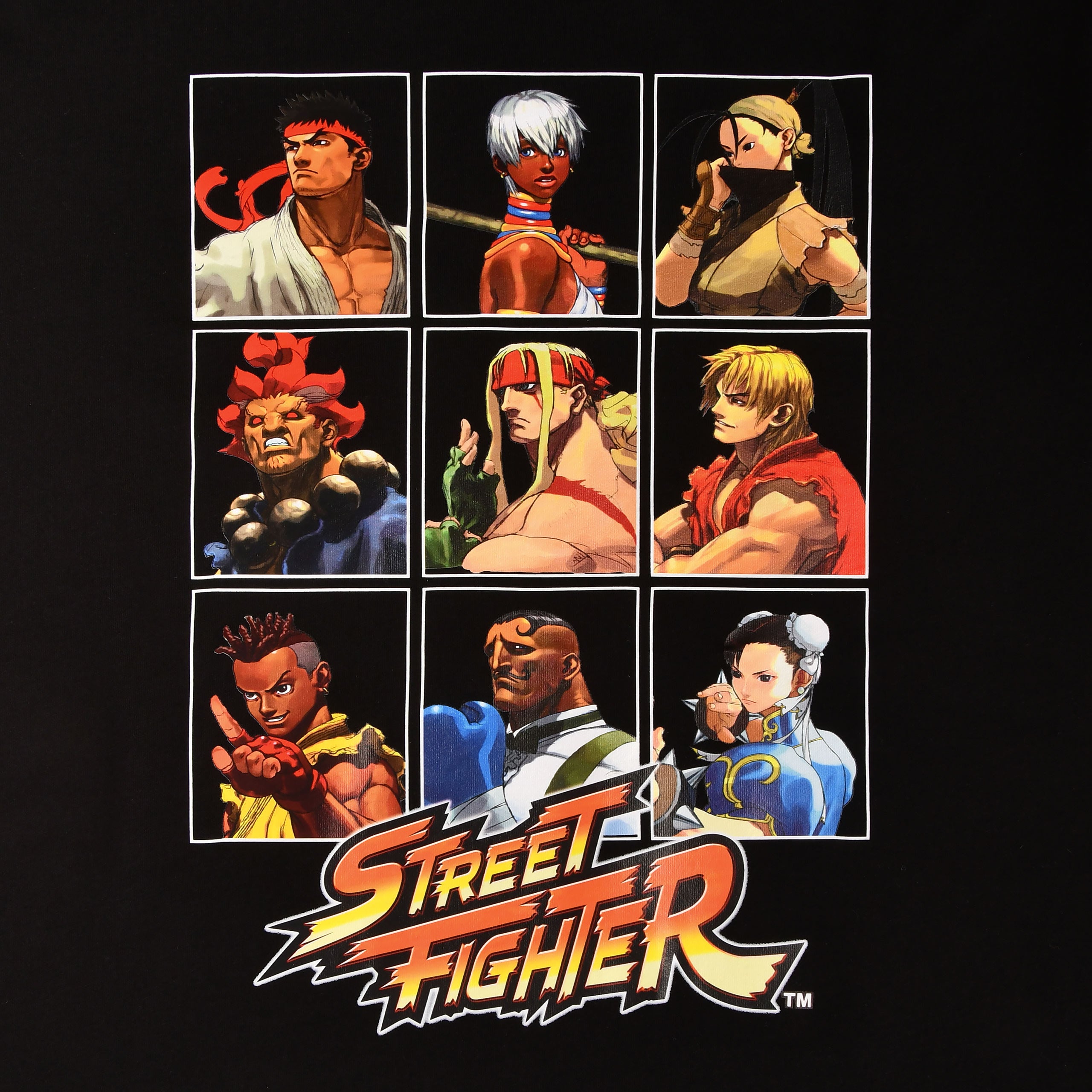 Produktbild Street Fighter - Karaktärer T-shirt svart