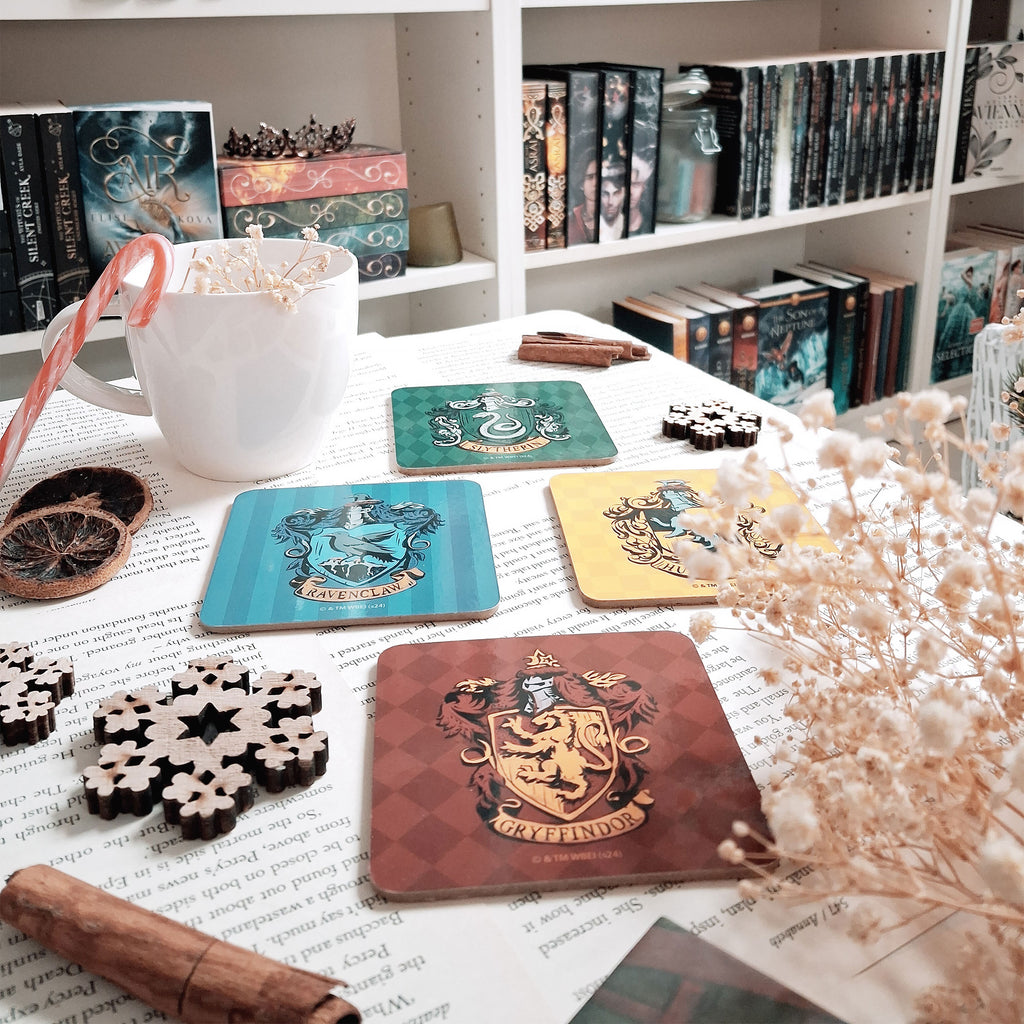 Produktbild Harry Potter - Husens vapensköldsunderlägg 4-delad uppsättning