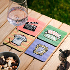 Produktbild Friends Glasunderlägg, set om 4