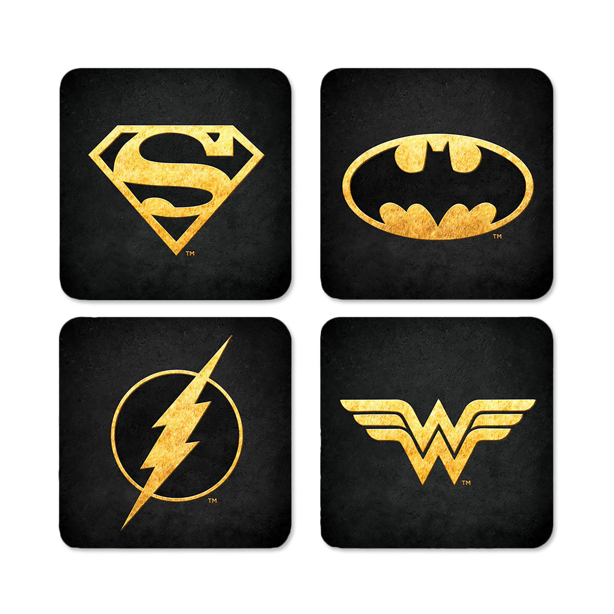 Produktbild DC Comics Logotyper Underlägg 4-pack