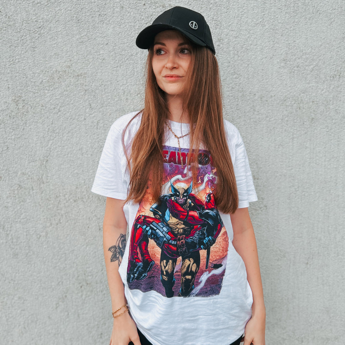 Produktbild Deadpool och Wolverine Best Bubs Comics T-Shirt vit
