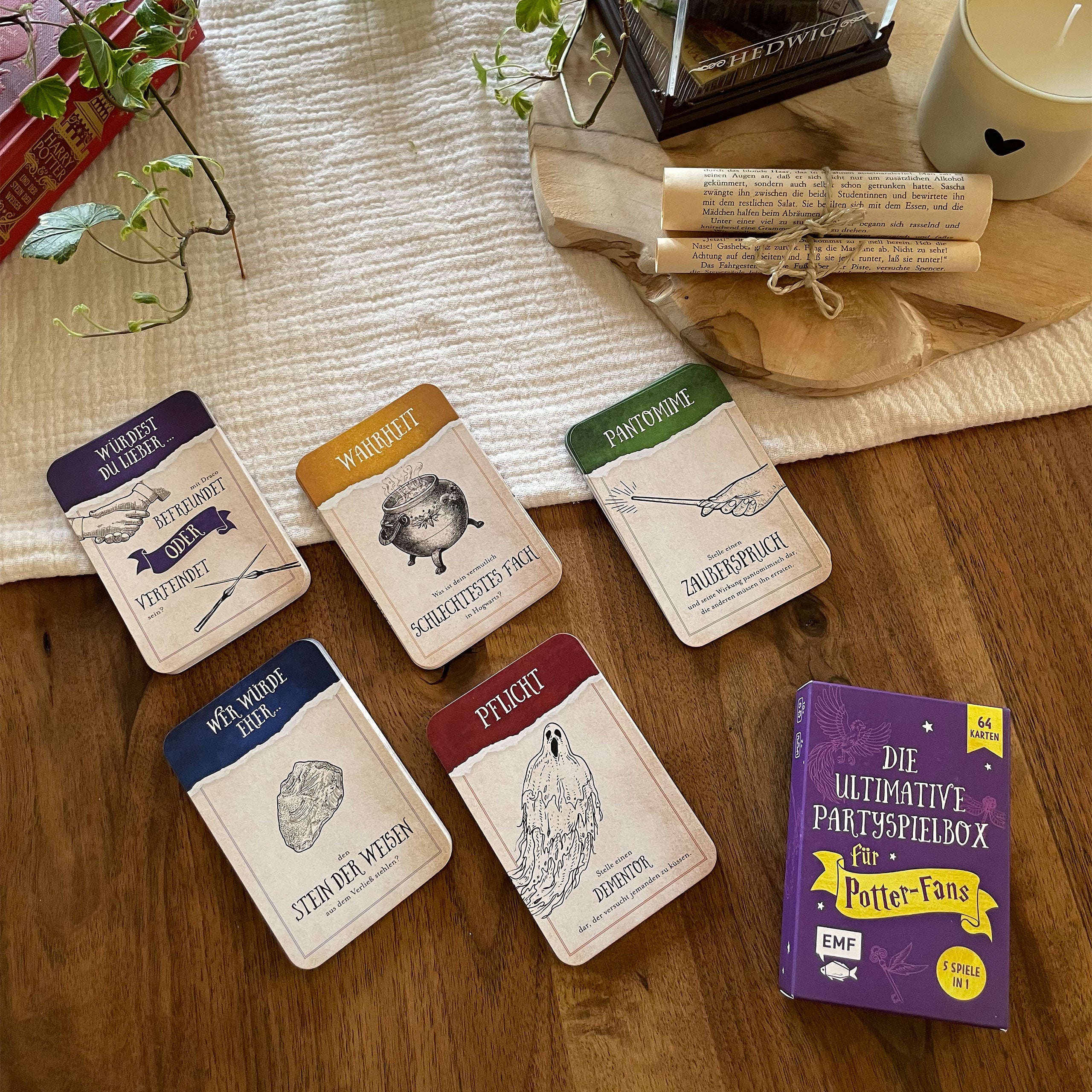 Produktbild Den ultimata partyspelsboxen för Harry Potter-fans - Spelkort