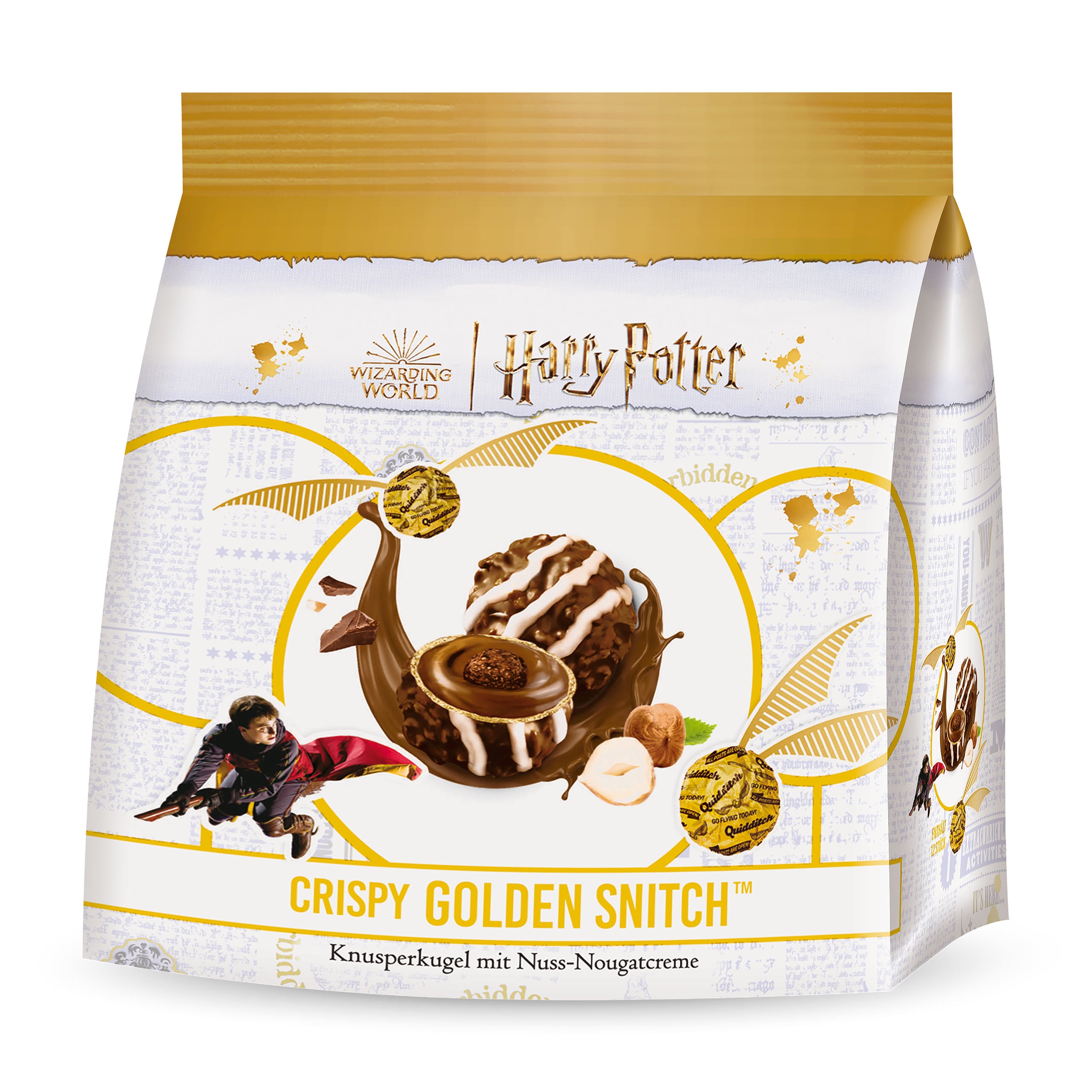 Produktbild Harry Potter - Krispbollar med hasselnöts- och nougatkräm