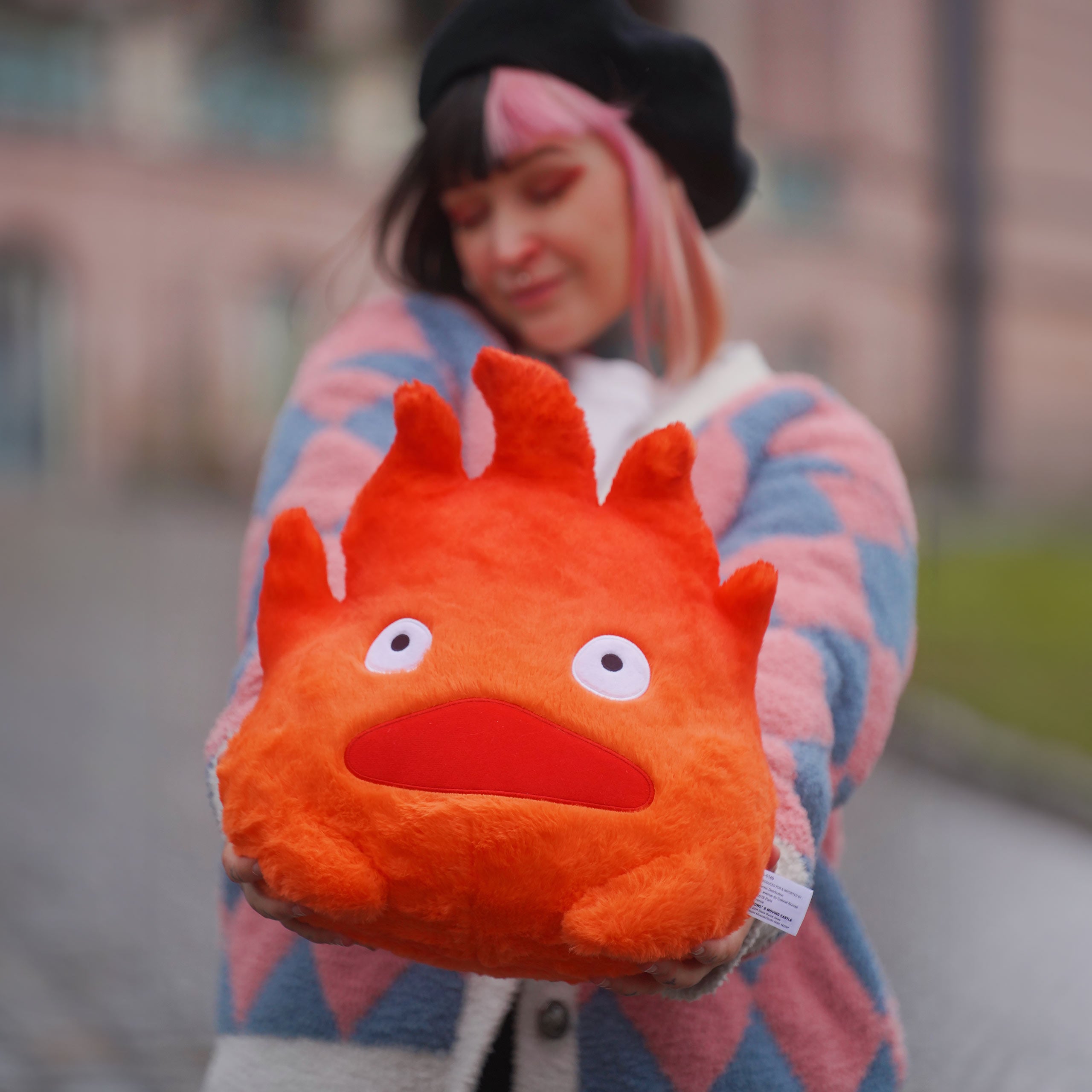 Produktbild Det levande slottet - Calcifer plyschfigur 34 cm